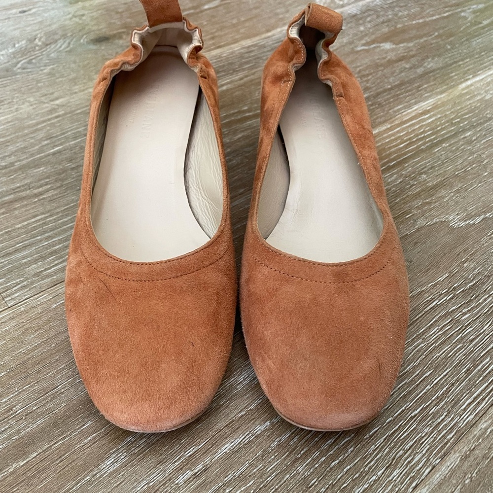 Everlane day heel size 6 cognac suede